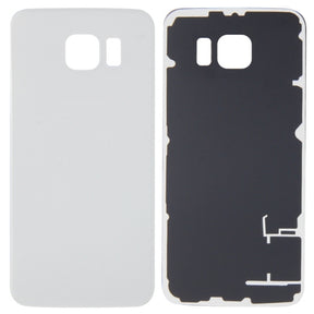 Back Cover Glass Compatible For Samsung Galaxy S6 Replacement  (No Logo) (Vemake) (White)
