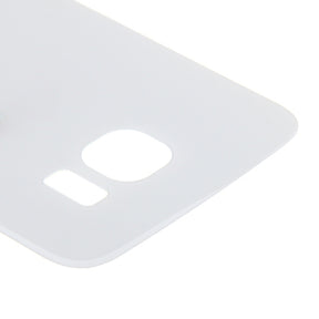 Back Cover Glass Compatible For Samsung Galaxy S6 Replacement  (No Logo) (Vemake) (White)