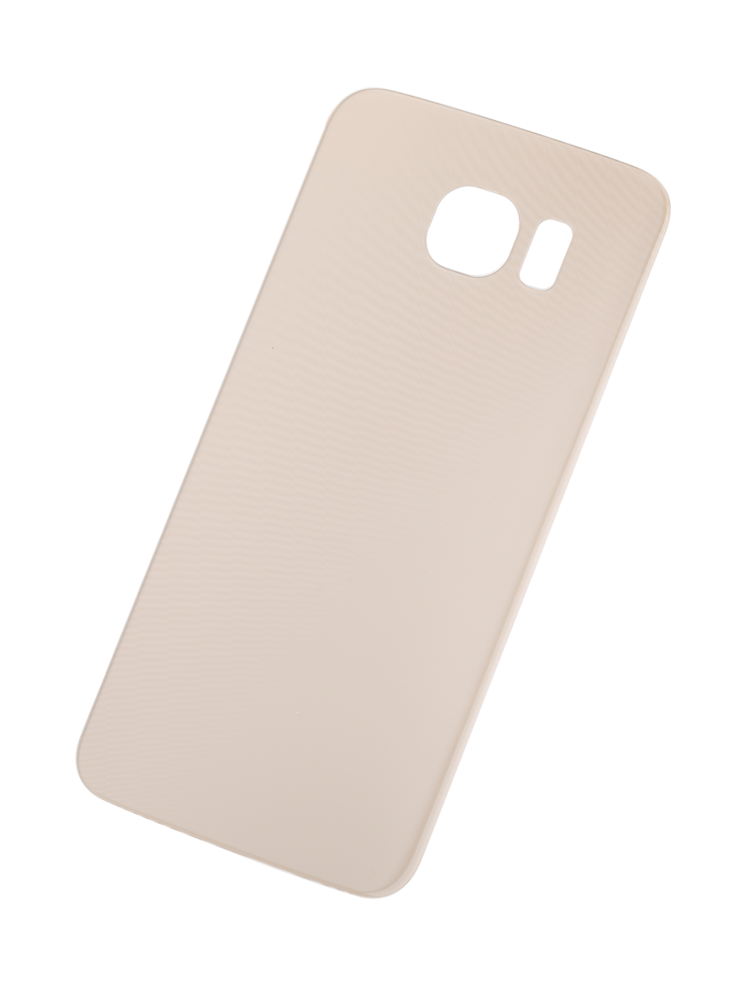 Replacement Back Cover Glass Compatible For Samsung Galaxy S6 (No Logo) (Vemake) (Gold)