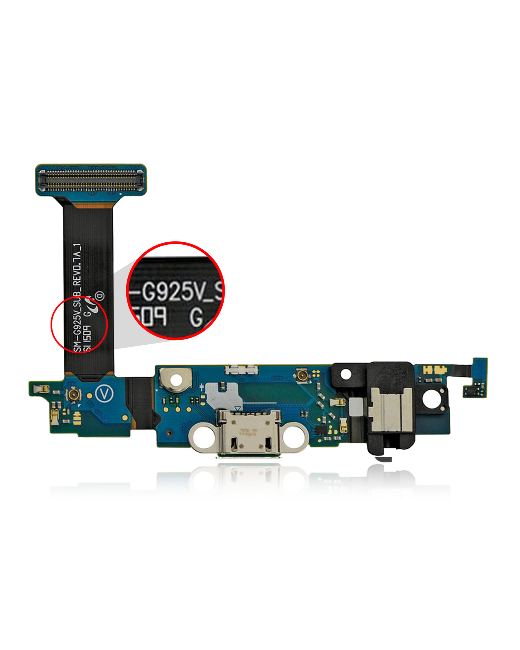 Replacement Charging Port Flex Cable Compatible For Samsung Galaxy S6 Edge (G925V) (Verizon)