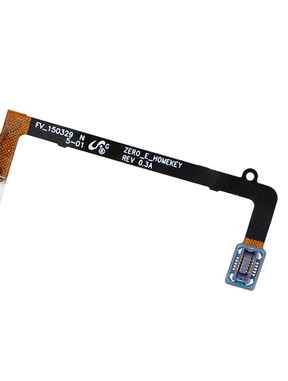 Replacement Home Button With Flex Cable Compatible For Samsung Galaxy S6 Edge (White)