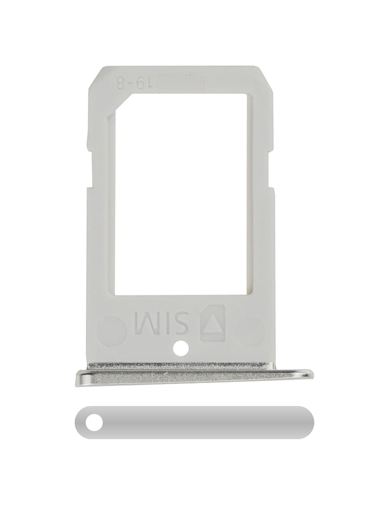 Replacement Sim Card Tray Compatible For Samsung Galaxy S6 Edge (Silver)