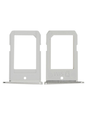 Replacement Sim Card Tray Compatible For Samsung Galaxy S6 Edge (Silver)