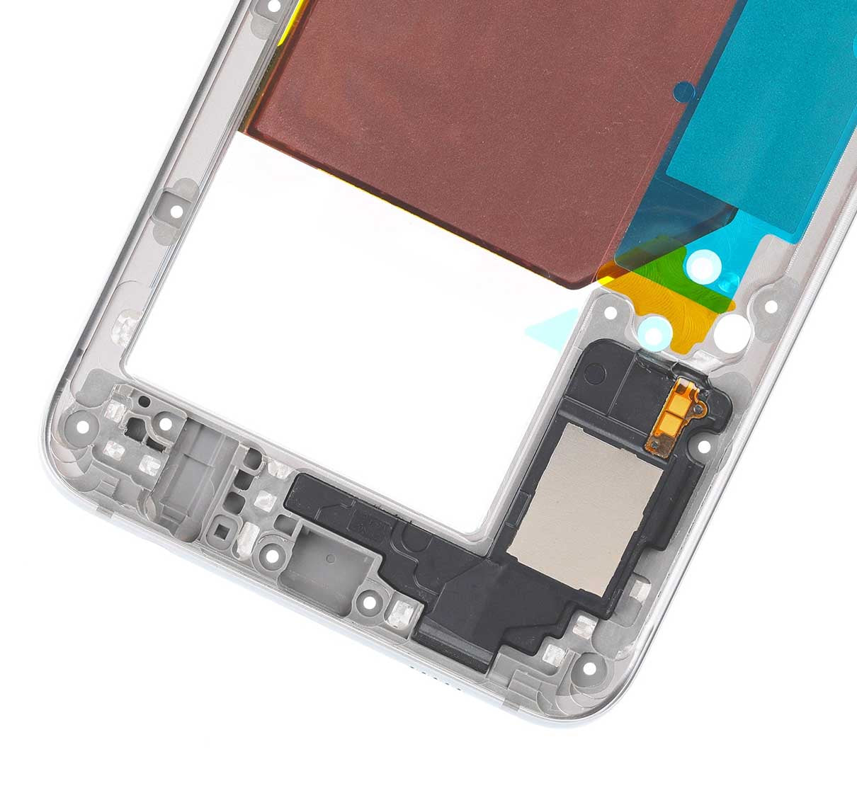 Replacement Mid-Frame Housing Compatible For Samsung Galaxy S6 Edge (Silver)