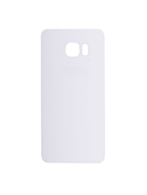 Replacement Back Cover Glass Compatible For Samsung Galaxy S6 Edge (No Logo) (Vemake) (White)