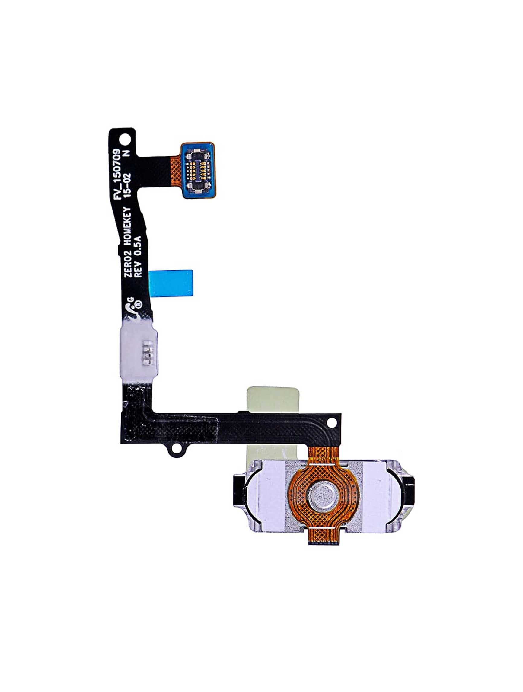 Replacement Home Button With Flex Cable Compatible For Samsung Galaxy S6 Edge Plus (White Pearl)