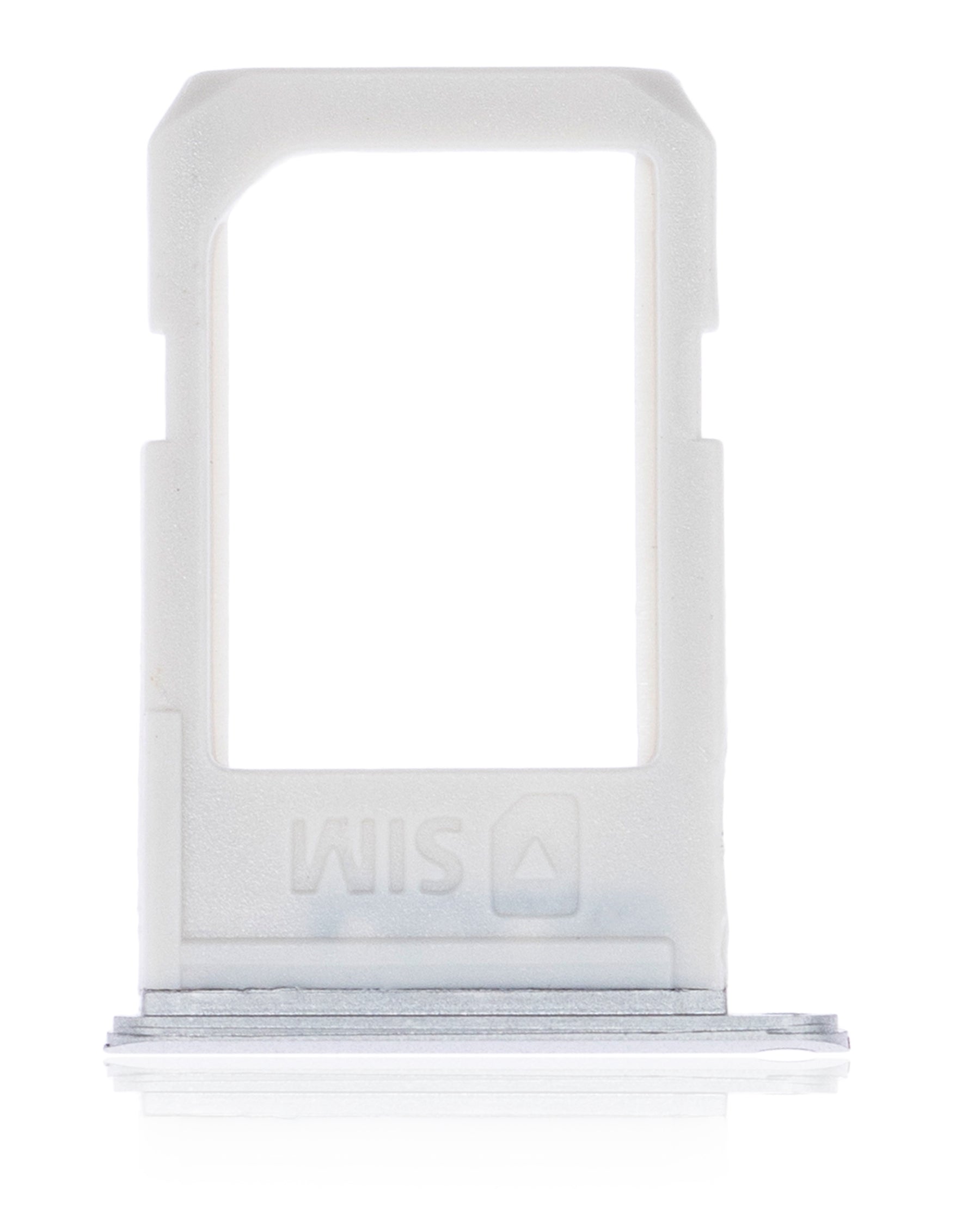 Sim Card Tray Replacement  Compatible For Samsung Galaxy S6 Edge Plus (White Pearl / Silver)