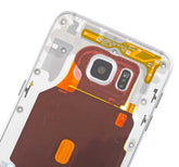 Replacement Mid-Frame Housing Compatible For Samsung Galaxy S6 Edge Plus (With Small Parts) (White Pearl)