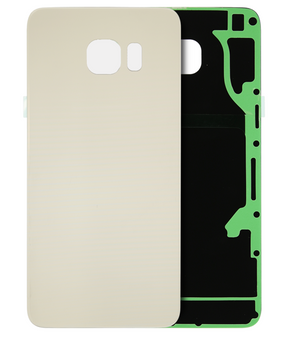 Back Cover Glass Compatible For Samsung Galaxy S6 Edge Plus Replacement (No Logo) (Vemake) (Gold Platinum)