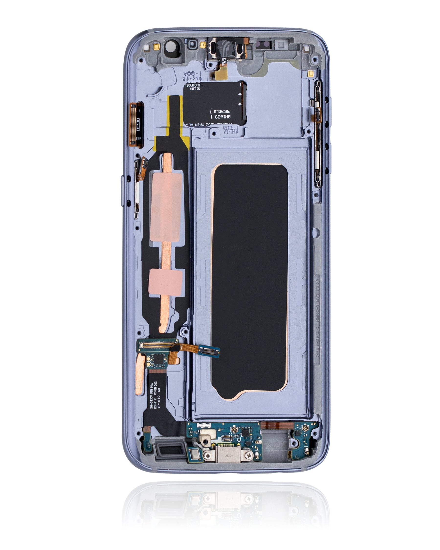 Replacement OLED Assembly With Frame Compatible For Samsung Galaxy S7 (Refurbished) (All US Models) (Black Onyx)