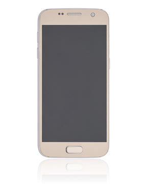 Replacement OLED Assembly With Frame Compatible For Samsung Galaxy S7 (Refurbished) (All US Models) (Gold Platinum)