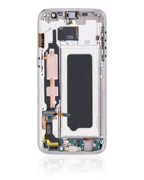 Replacement OLED Assembly With Frame Compatible For Samsung Galaxy S7 (Refurbished) (All US Models) (Gold Platinum)