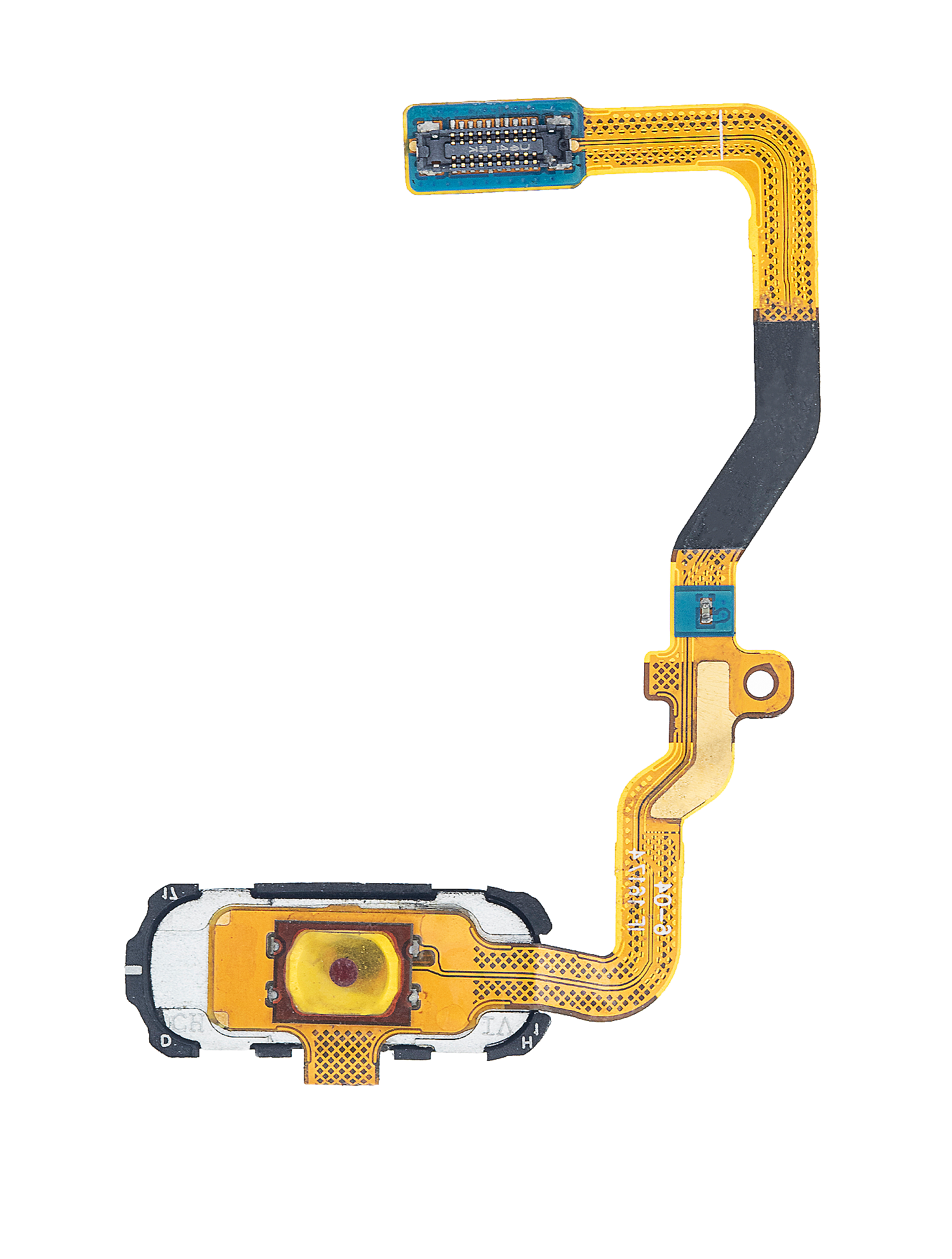 Home Button With Flex Compatible For Samsung Galaxy S7 Replacement (Black Onyx)