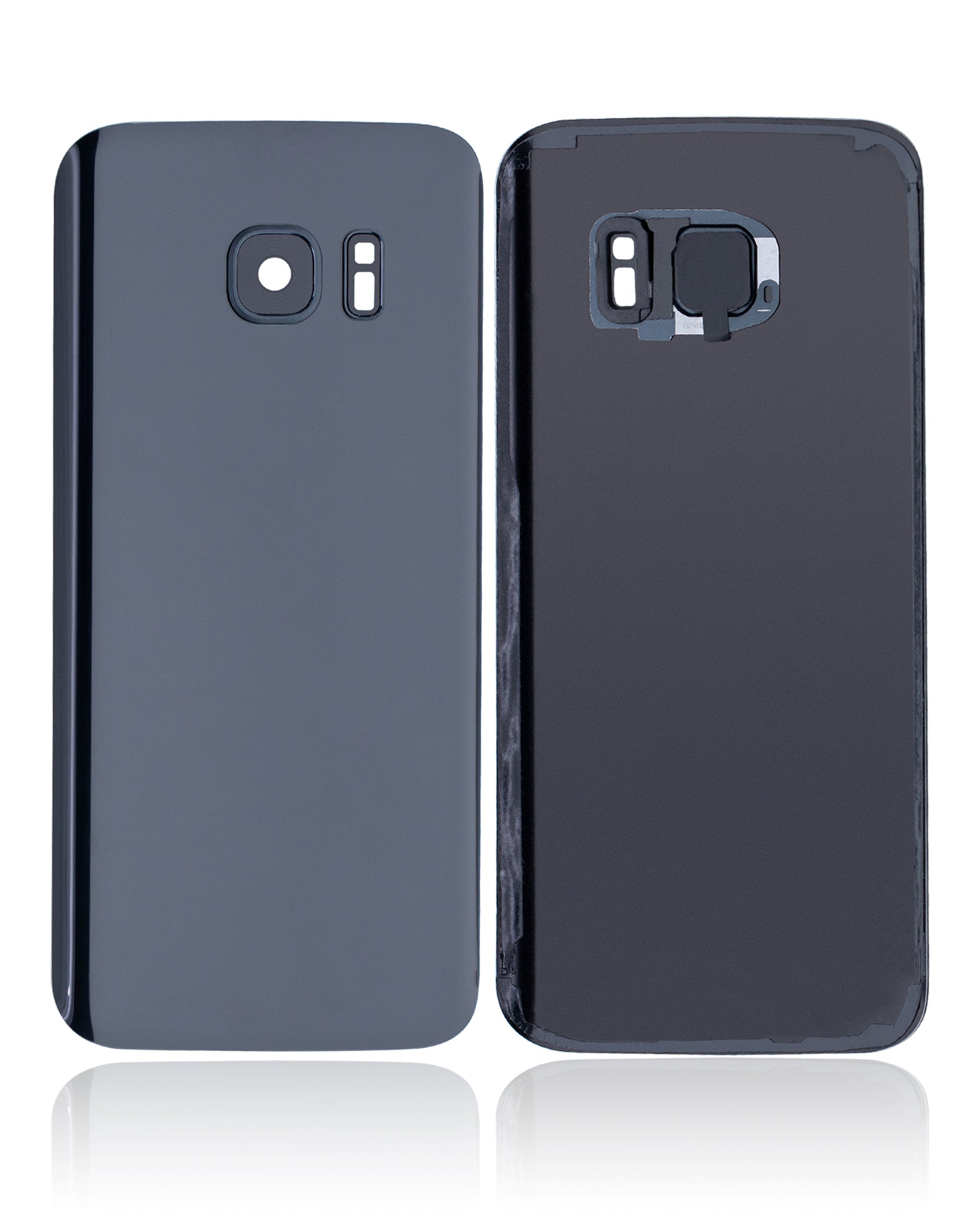 Back Cover Glass With Camera Lens Compatible For Samsung Galaxy S7 Replacement  (No Logo) (Vemake) (Black Onyx)