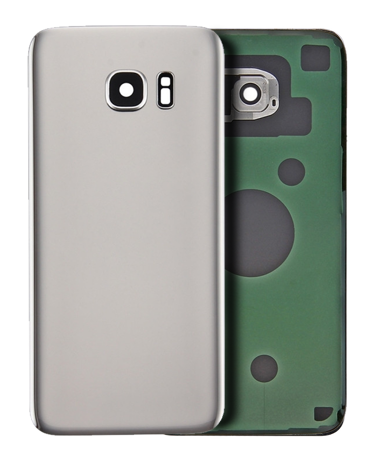 Back Cover Glass With Camera Lens Compatible For Samsung Galaxy S7 Replacement  (No Logo) (Vemake) (White)