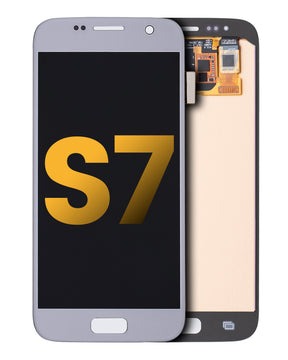 Replacement OLED Assembly Without Frame Compatible For Samsung Galaxy S7 (Refurbished) (Silver Titanium)