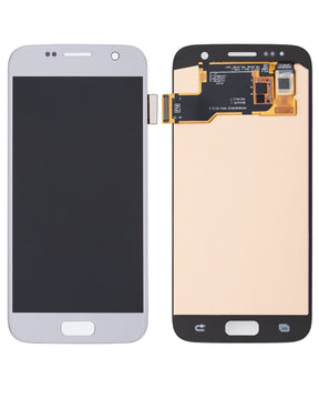 Replacement OLED Assembly Without Frame Compatible For Samsung Galaxy S7 (Refurbished) (Silver Titanium)