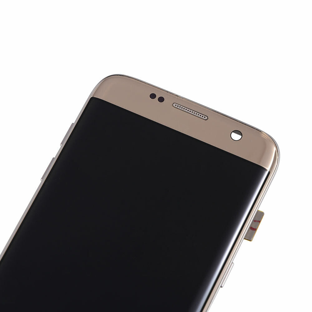 OLED Assembly With Frame Compatible For Samsung Galaxy S7 Edge Replacement(G935W8) (Service Pack) (Gold)