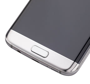 OLED Assembly With Frame Compatible For Samsung Galaxy S7 Edge Replacement (International / G935F) (Refurbished) (Silver)