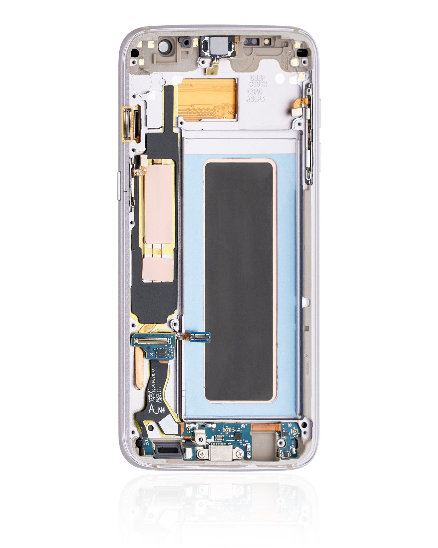 Replacement OLED Assembly With Frame Compatible For Samsung Galaxy S7 Edge (All US Models / G935A) (Refurbished) (Gold Platinum)