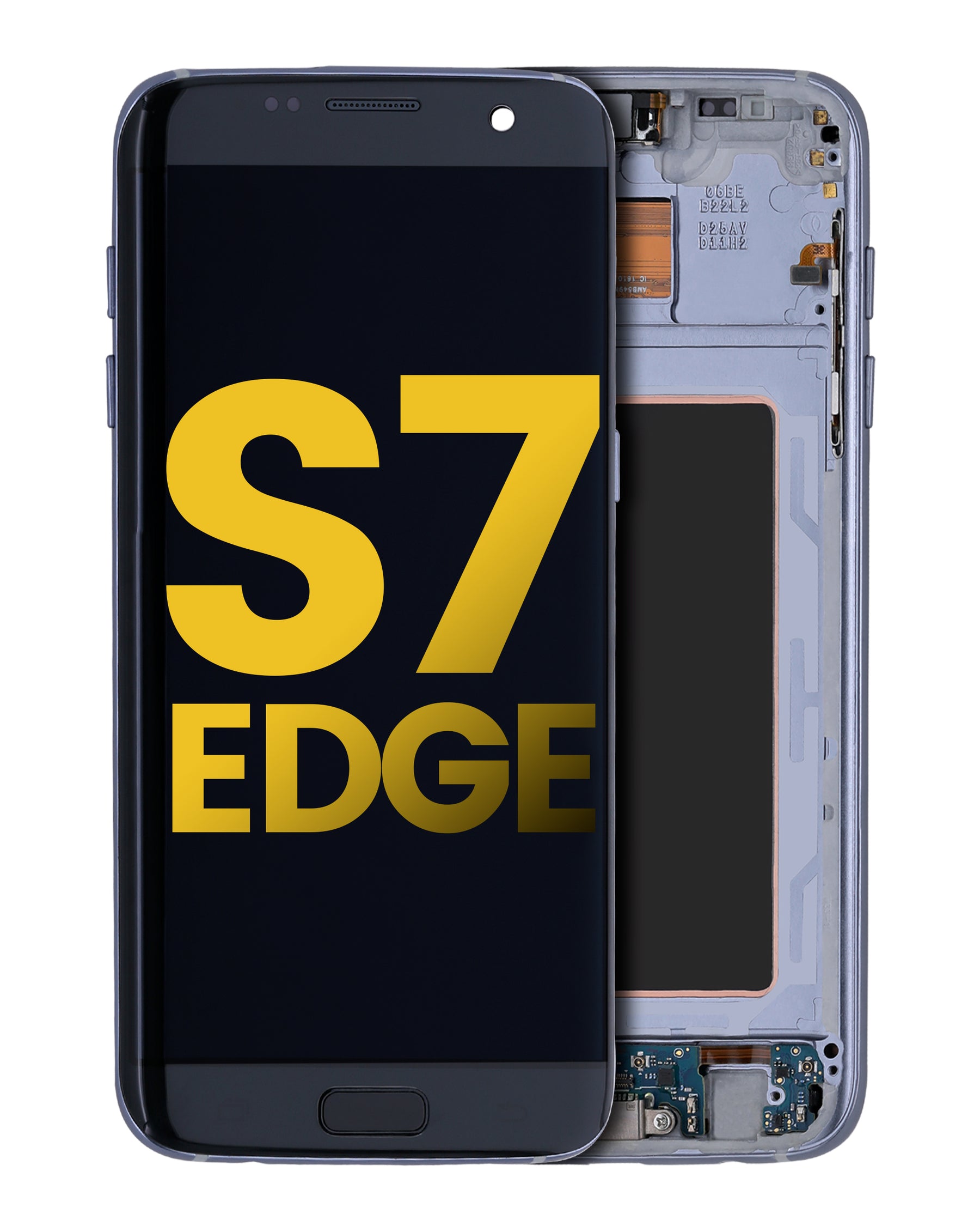 Replacement OLED Assembly With Frame Compatible For Samsung Galaxy S7 Edge(All US Models / G935A) (Refurbished) (Black Onyx)