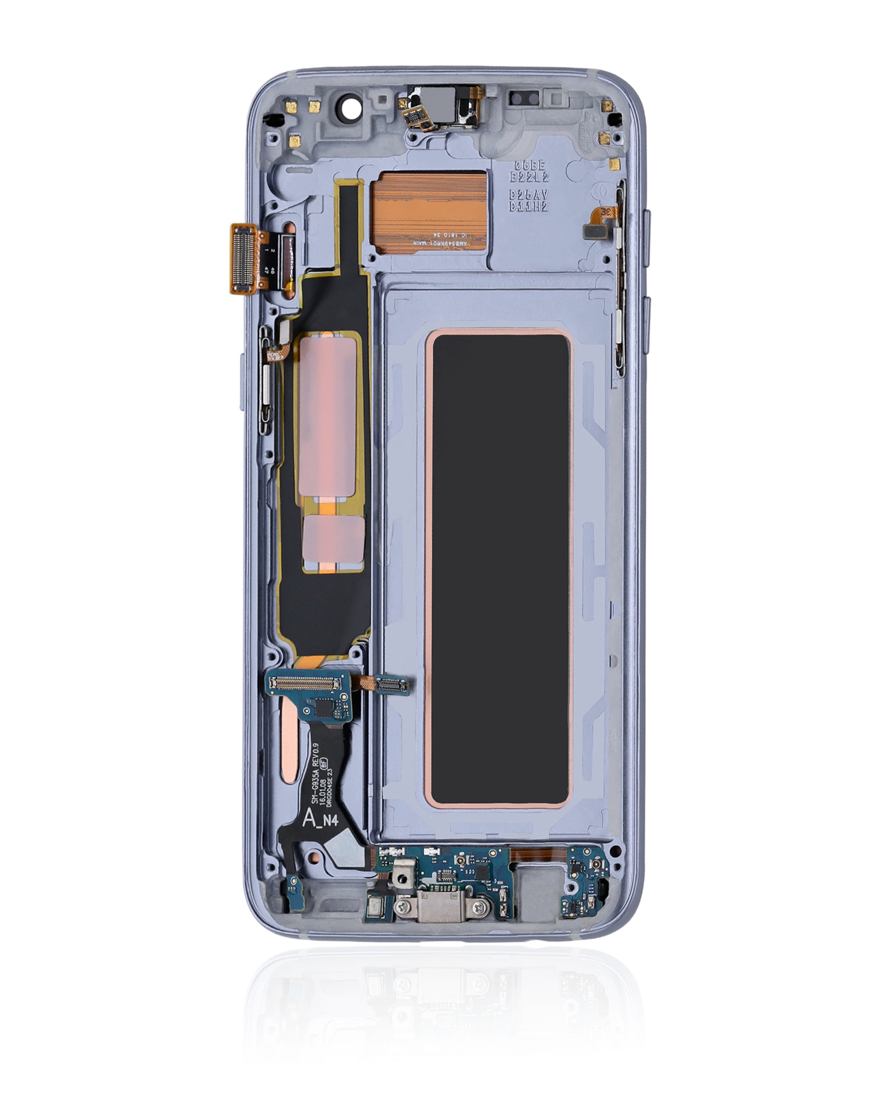 Replacement OLED Assembly With Frame Compatible For Samsung Galaxy S7 Edge(All US Models / G935A) (Refurbished) (Black Onyx)