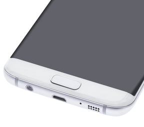 Replacement OLED Assembly With Frame Compatible For Samsung Galaxy S7 Edge (All US Models / G935A) (Refurbished) (White Pearl)