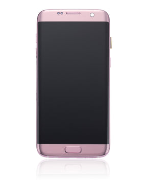 Replacement OLED Assembly With Frame Compatible For Samsung Galaxy S7 Edge (All US Models / G935A) (Refurbished) (Rose Gold)