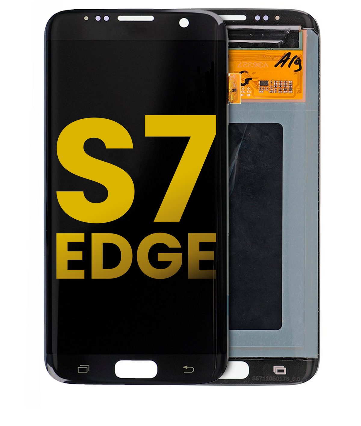 OLED Assembly Without Frame Compatible For Samsung Galaxy S7 Edge Replacement (All Models) (Refurbished) (Black)