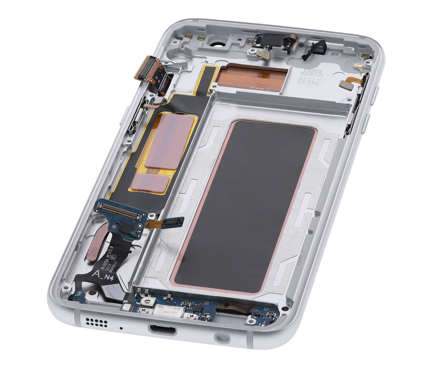 Replacement OLED Assembly With Frame Compatible For Samsung Galaxy S7 Edge G935A (US Version) (Service Pack) (Silver)