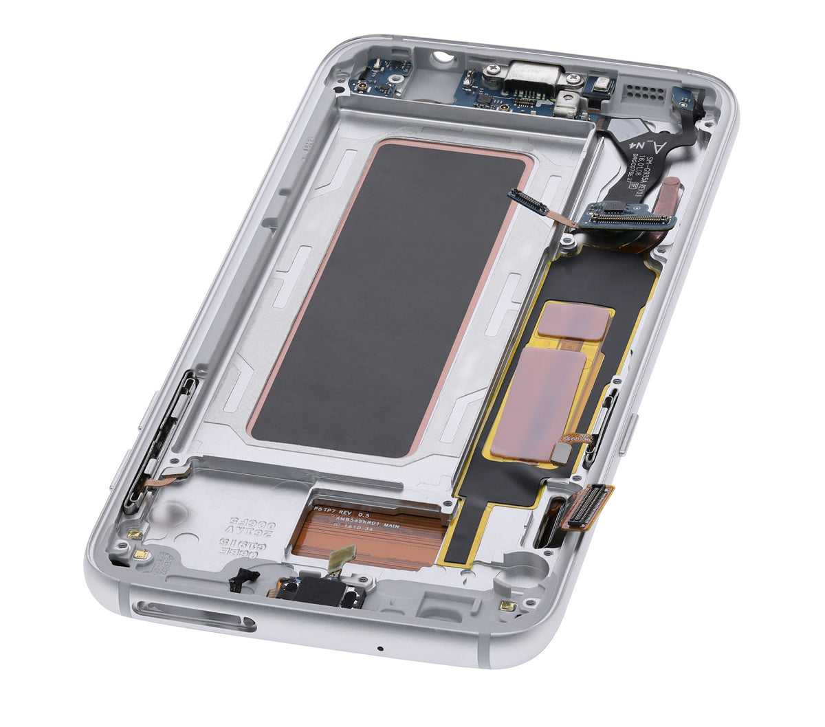 Replacement OLED Assembly With Frame Compatible For Samsung Galaxy S7 Edge G935A (US Version) (Service Pack) (Silver)