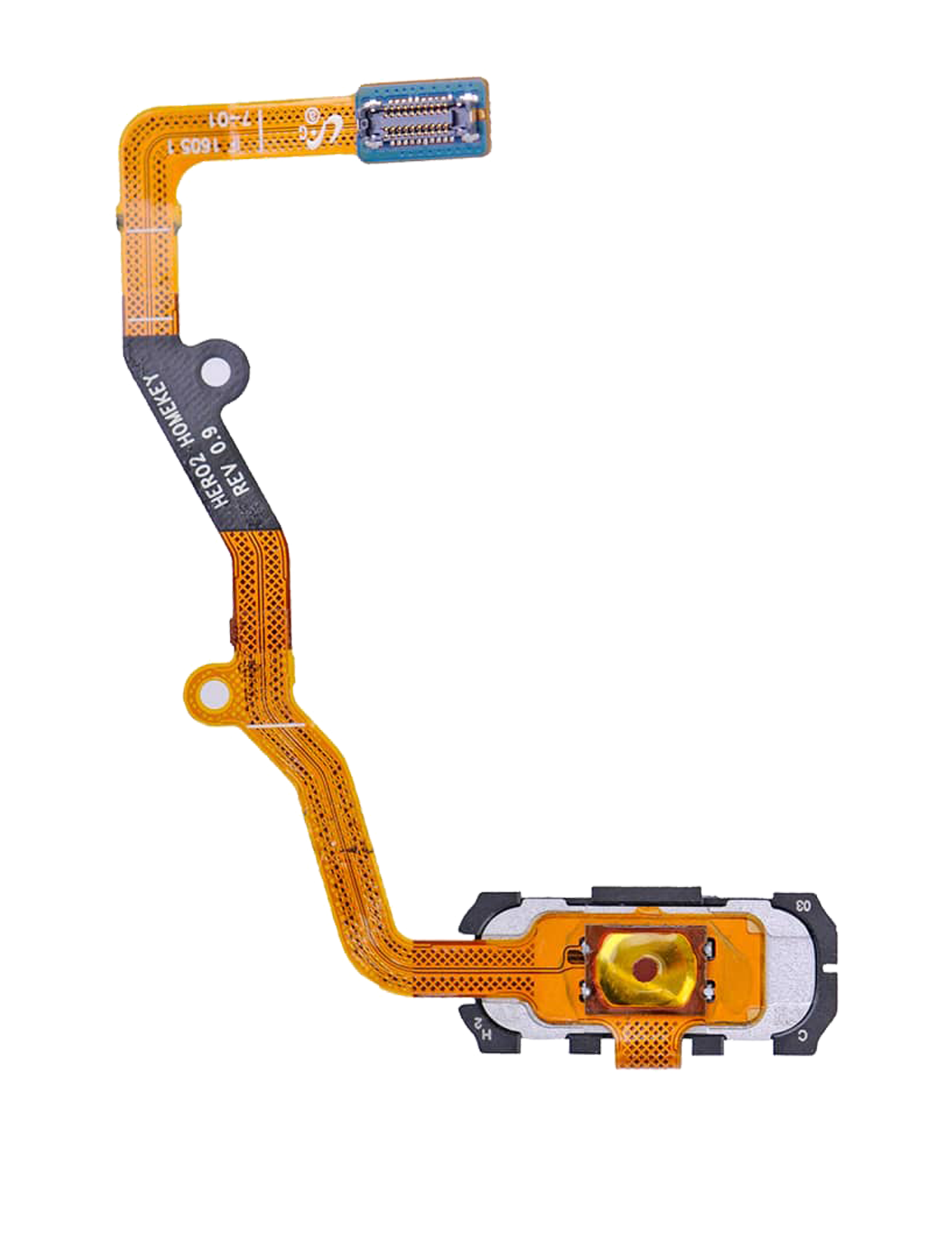 Home Button Flex Cable Compatible For Samsung Galaxy S7 Edge Replacement (Gold)