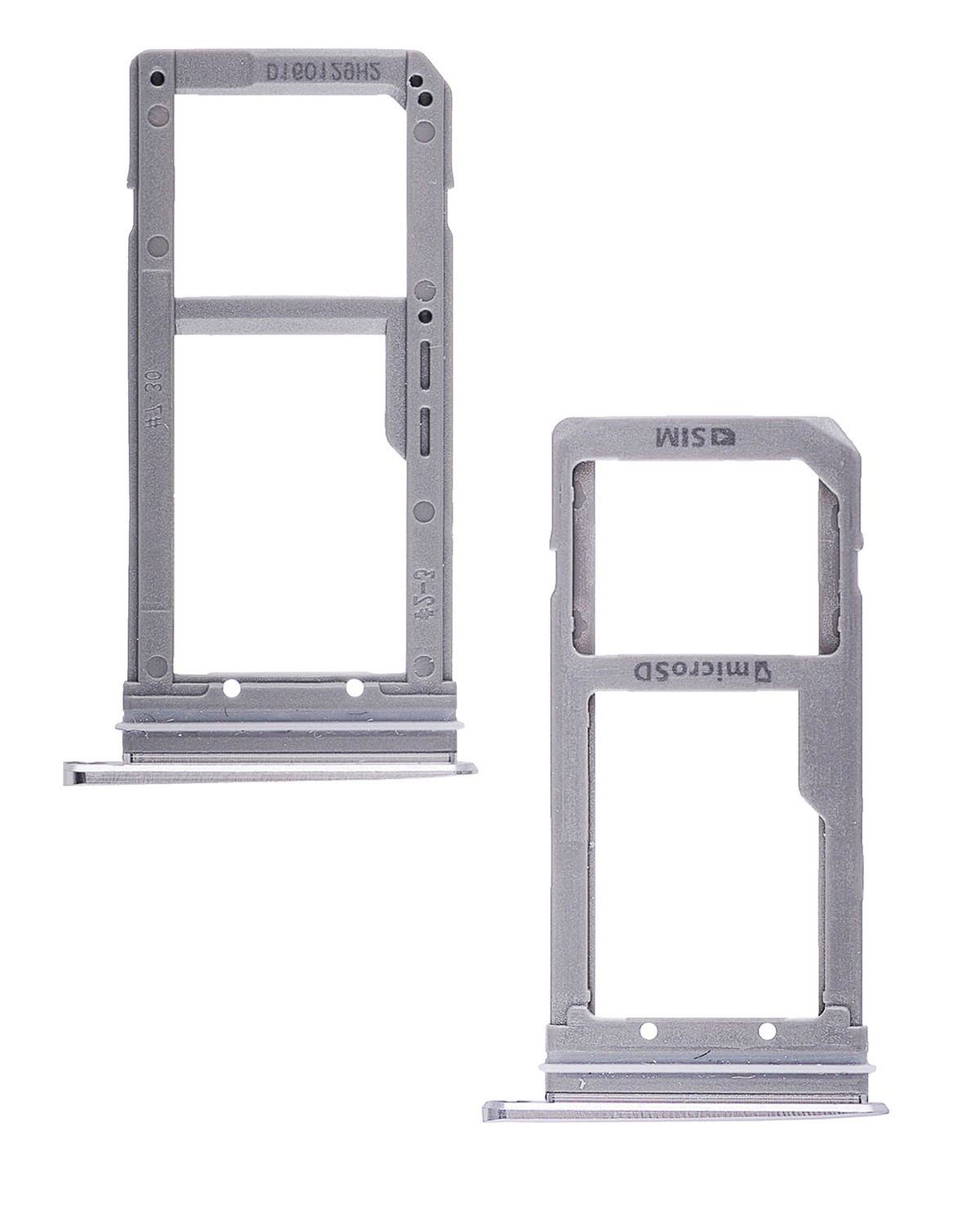 Single Sim Card Tray Compatible For Samsung Galaxy S7 Edge Replacement by Macfactory.in (Silver)