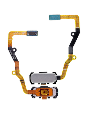 Home Button Flex Cable Compatible For Samsung Galaxy S7 Edge Replacement (Silver)