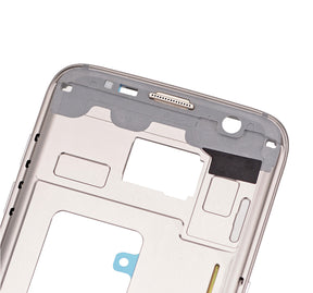 Replacement Mid-Frame Housing Compatible For Samsung Galaxy S7 Edge (With Small Parts) (Gold)