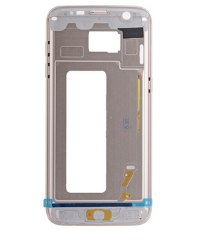Replacement Mid-Frame Housing Compatible For Samsung Galaxy S7 Edge (With Small Parts) (Gold)