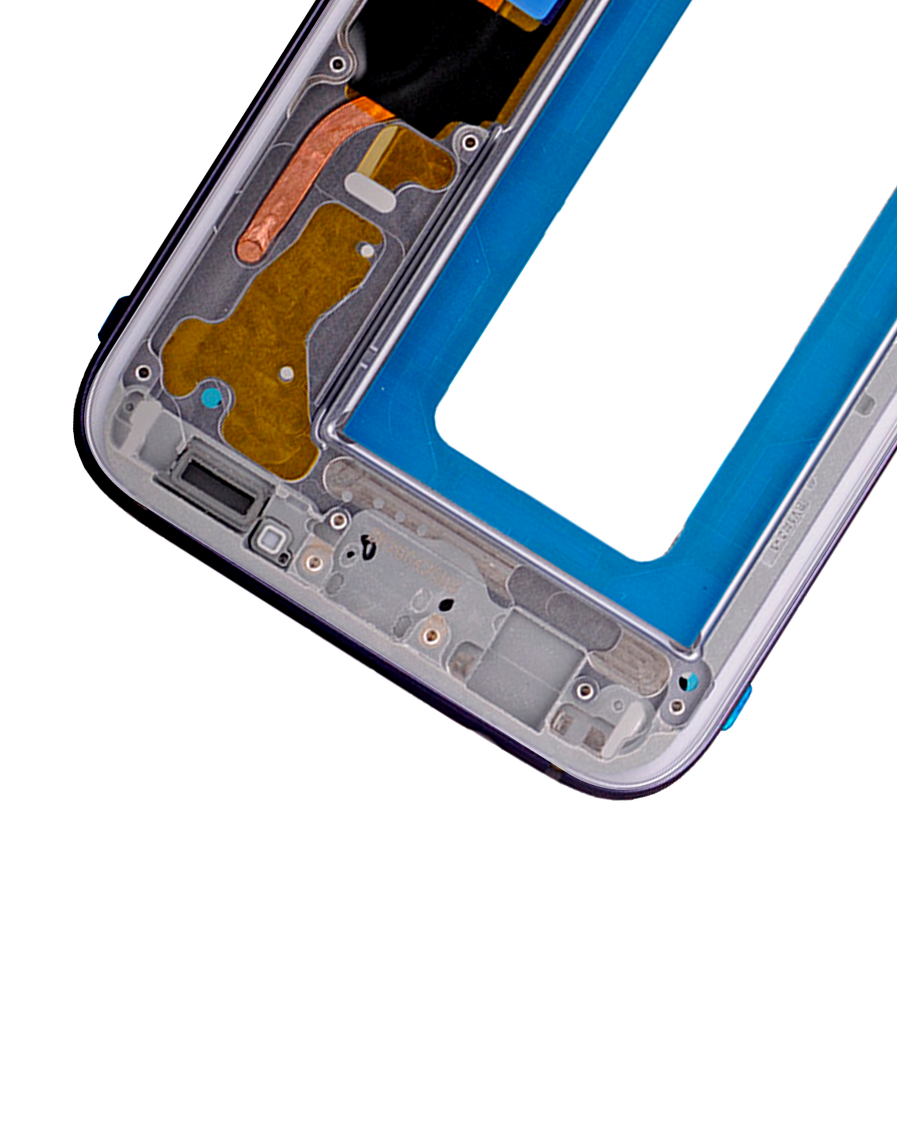 Replacement Mid-Frame Housing Compatible For Samsung Galaxy S7 Edge (With Small Parts) (Black)