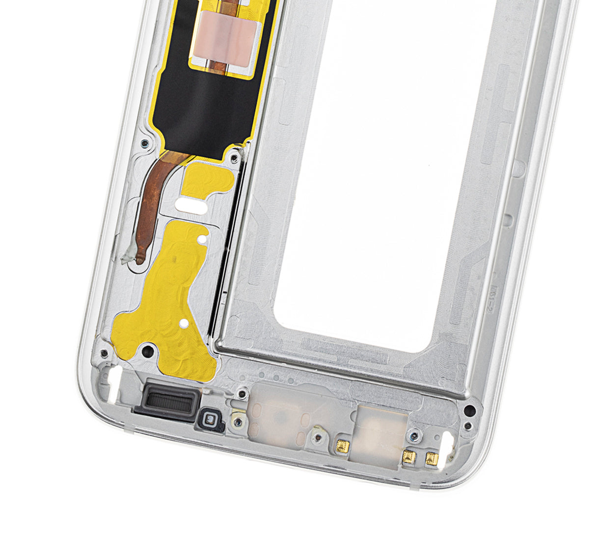 Mid-Frame Housing Compatible For Samsung Galaxy S7 Edge Replacement  (With Small Parts) (White)