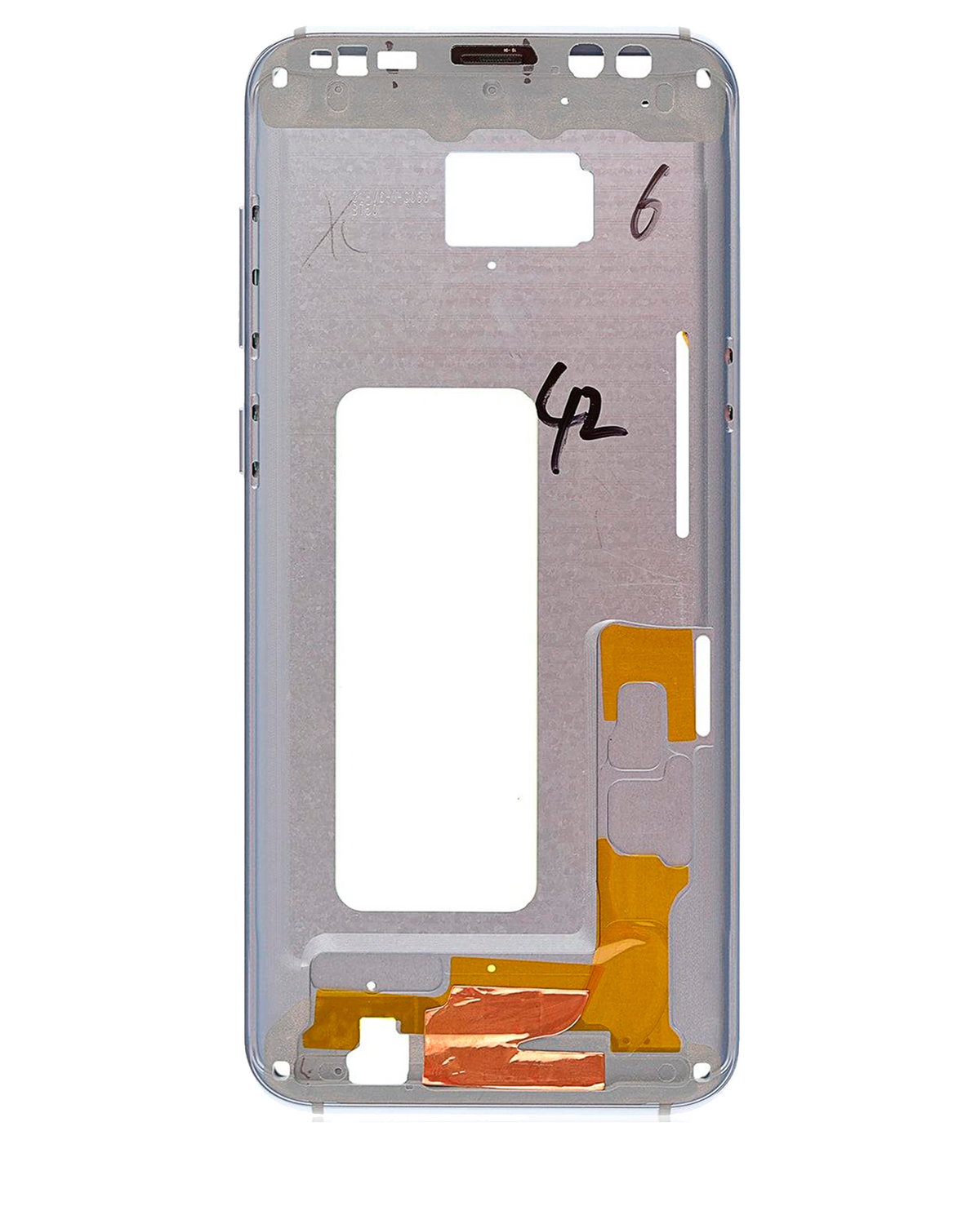 Mid-Frame Housing Compatible For Samsung Galaxy S8 Plus Replacement by Macfactory.Store (With Small Parts) (Coral Blue)