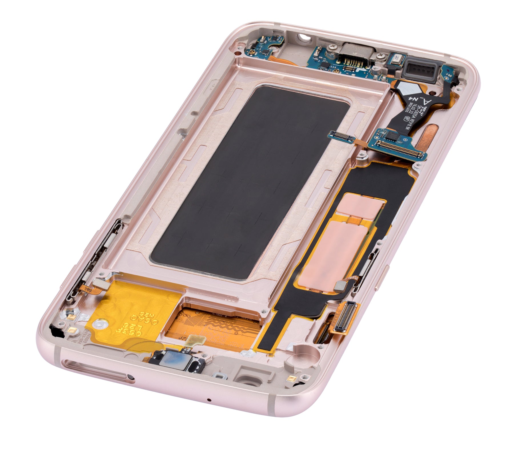 Replacement OLED Assembly With Frame Compatible For Samsung Galaxy S7 Edge (All US Models / G935A) (Refurbished) (Blue Coral)