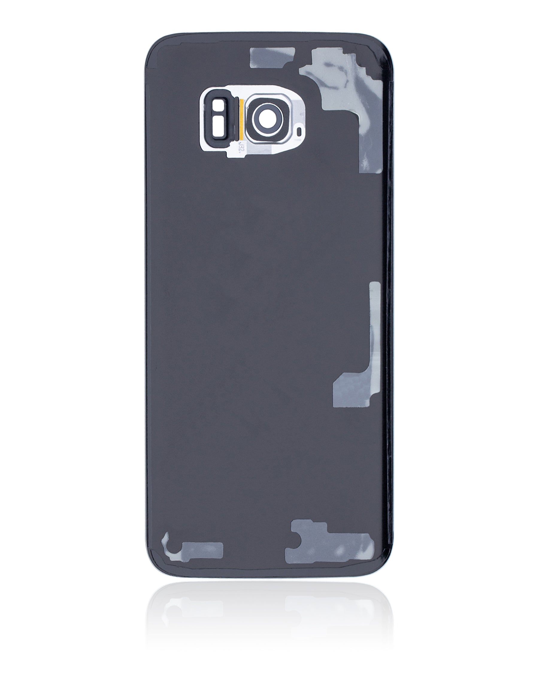 Back Cover Glass With Camera Lens Compatible For Samsung Galaxy S7 Edge Replacement (No Logo) (Vemake) (Silver)