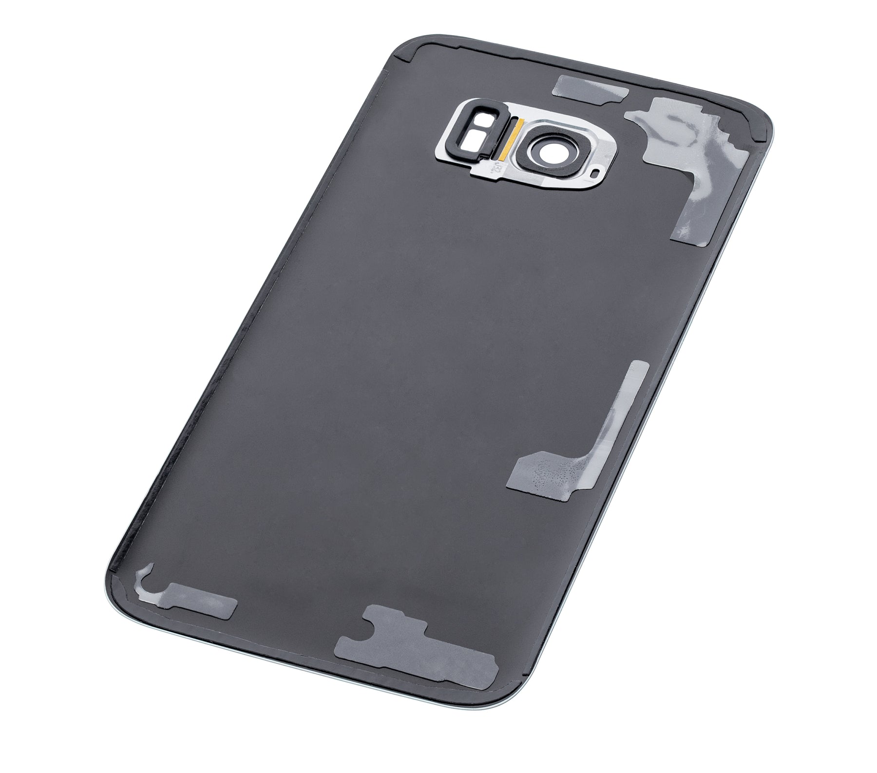 Back Cover Glass With Camera Lens Compatible For Samsung Galaxy S7 Edge Replacement (No Logo) (Vemake) (Silver)