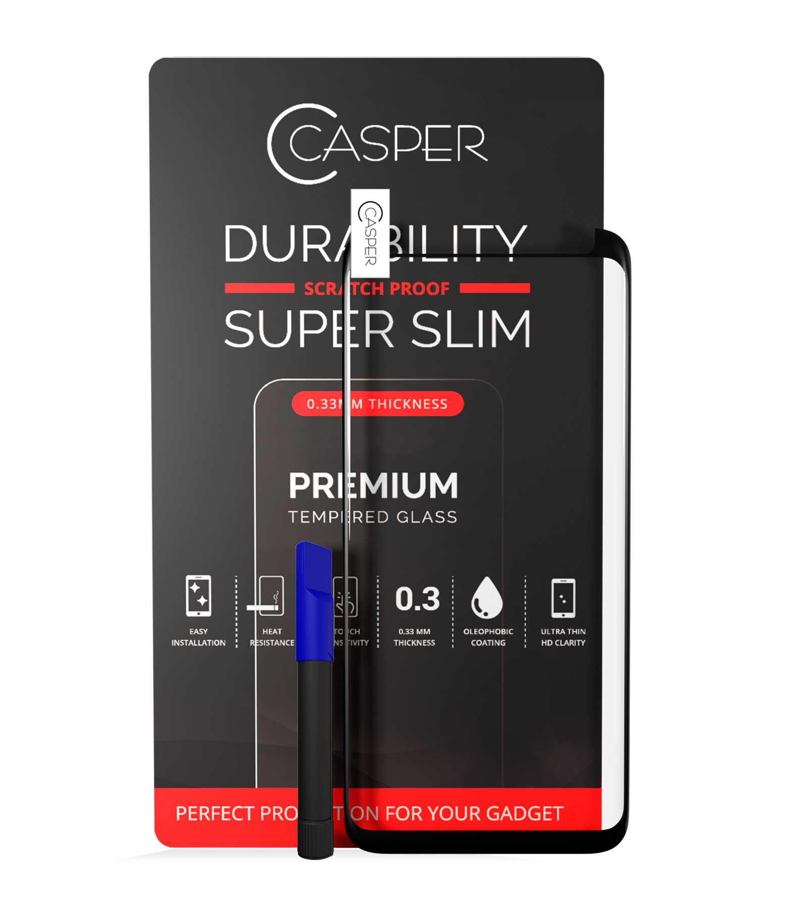 Replacement Casper UV Tempered Glass With Glue Compatible For Samsung Galaxy S8 (Case Friendly)