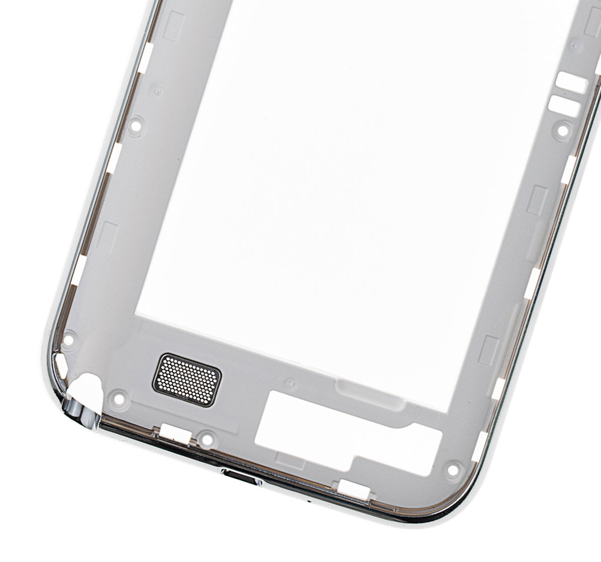 Replacement Mid-Frame Housing Compatible For Samsung Galaxy Note 2 (With Small Parts) (White)