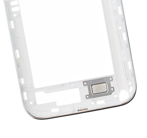 Replacement Mid-Frame Housing Compatible For Samsung Galaxy Note 2 (With Small Parts) (White)