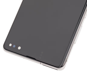 OLED Assembly With Frame Compatible For Samsung Galaxy S10 5G Replacement by Macfactory.Store(Service Pack) (Crown Silver)