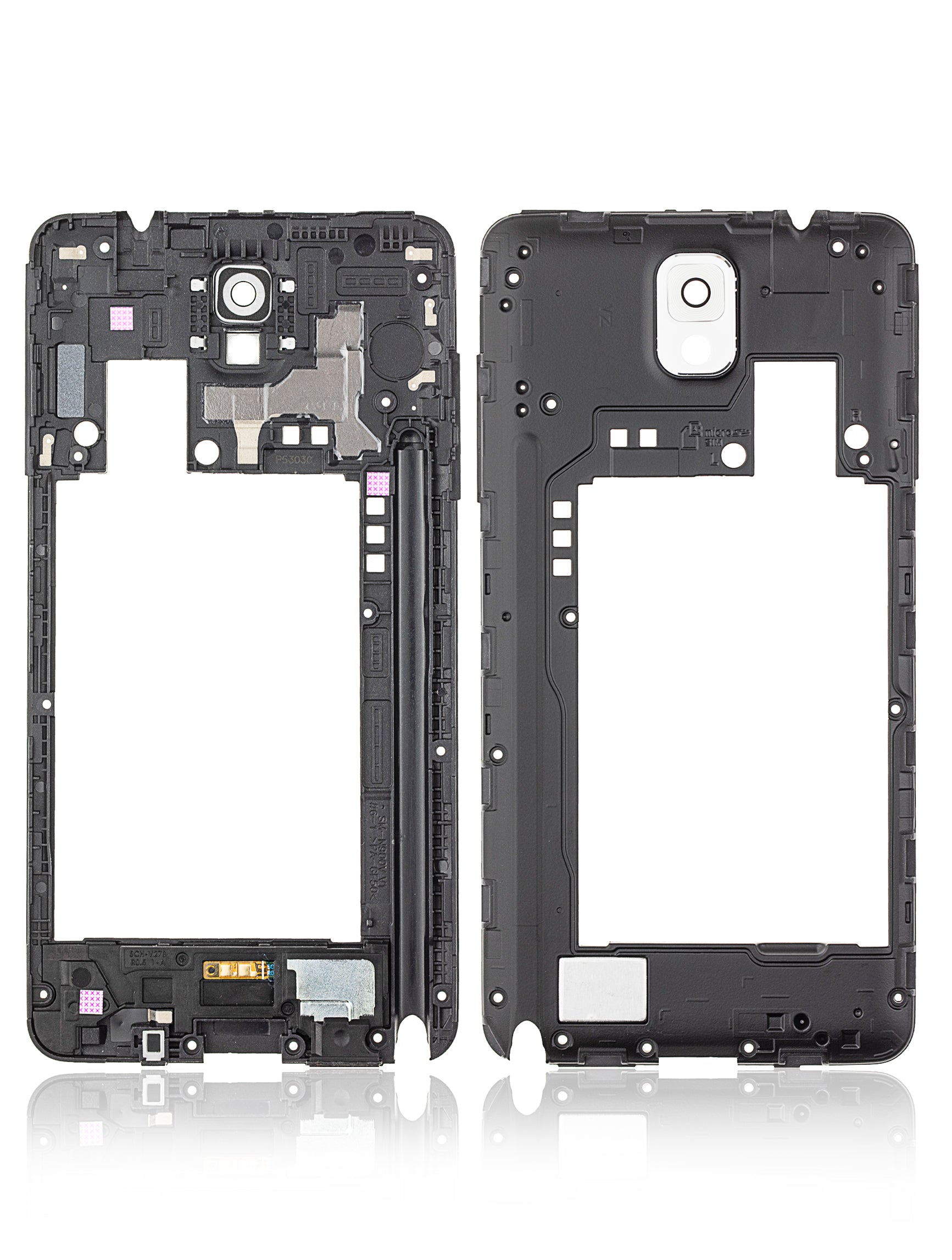 Mid-Frame Housing Compatible For Samsung Note 3 N900V Replacement (White)