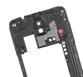 Mid-Frame Housing Compatible For Samsung Note 3 N900A Replacement (Black)