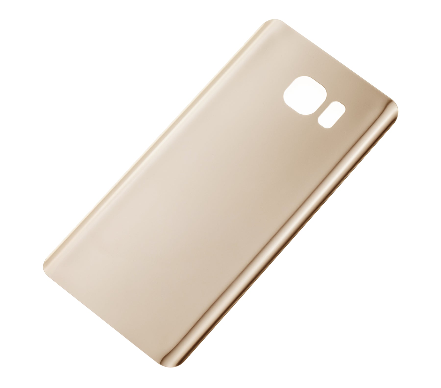 Back Cover Glass Compatible For Samsung Galaxy Note 5 Replacement (No Logo) (Vemake) (Gold Platinum)