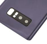 Back Cover Glass With Camera Lens Replacement Compatible For Samsung Galaxy Note 8 (No Logo) (Vemake) (Orchid Gray)